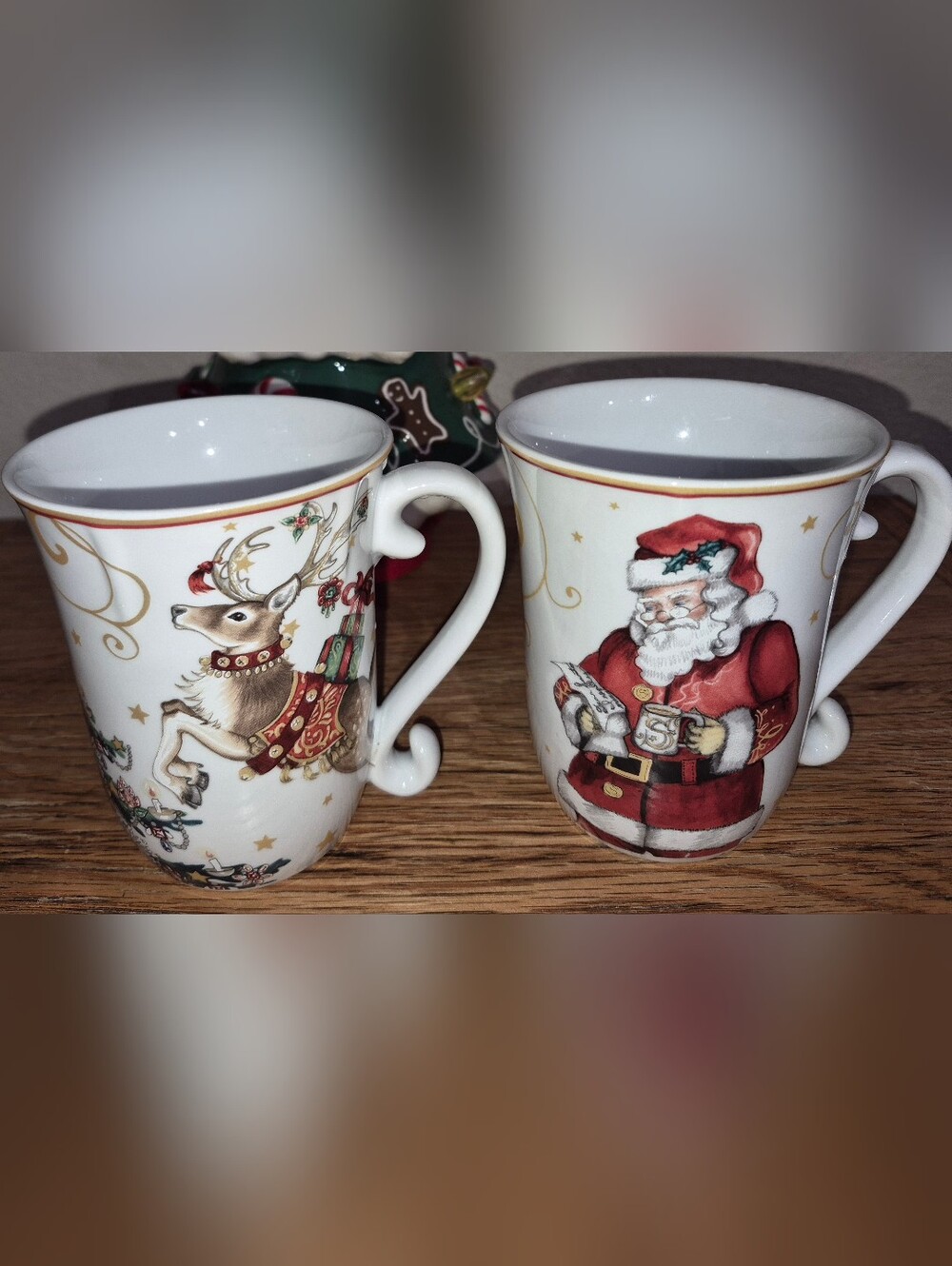 2 Williams Sonoma Twas The Night Before Christmas Mugs